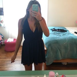 Navy Blue Romper
