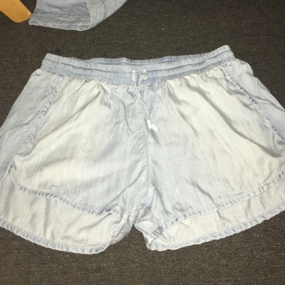 Denim Jogger Shorts