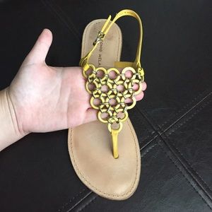 Yellow sandals