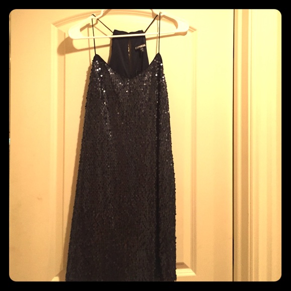 Blue  Sequin Dress