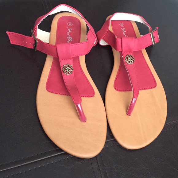 Red sandals