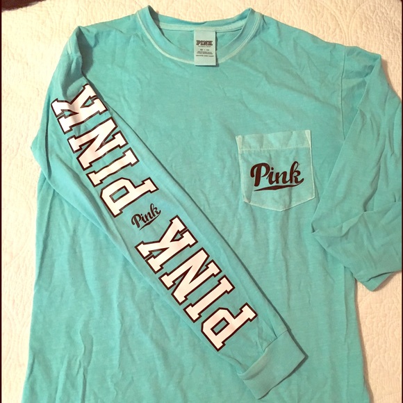 Long sleeve crew neck Pink top