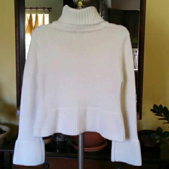 Vintage 1990s Primary Colors New York Crop Style Sweater with Flare Sleeves - Picture 2 of 3