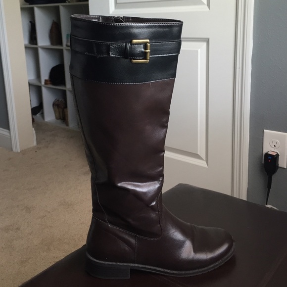 Black and Brown Boots
