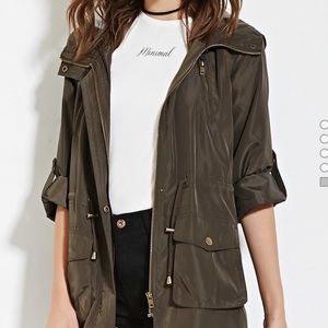 Forever21 hooded utility jacket SIZE MEDIUM