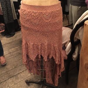 Nightcap Spanish lace high love skirt