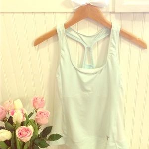 Light blue Arc'teryx workout top