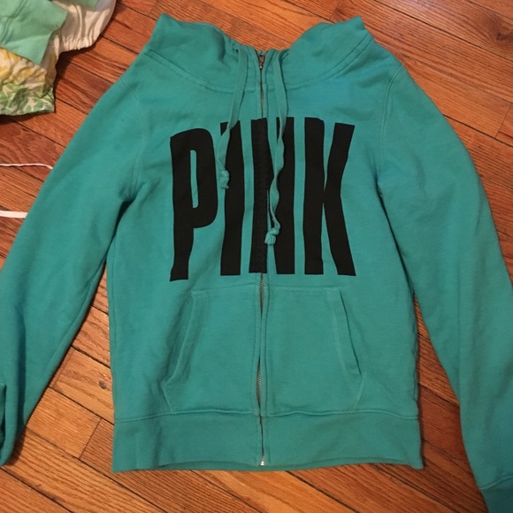Small blue Victoria Secret zip-up