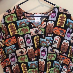 Cute Animal Scrub Top