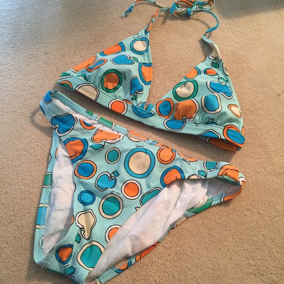 Guess Apple Print bikini