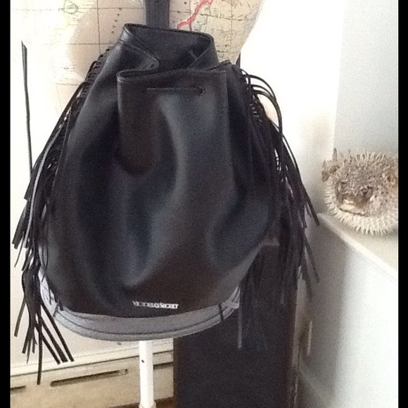 BNWOT VICTORIA'S SECRET FRINGED BACKPACK $30 - Picture 2 of 3