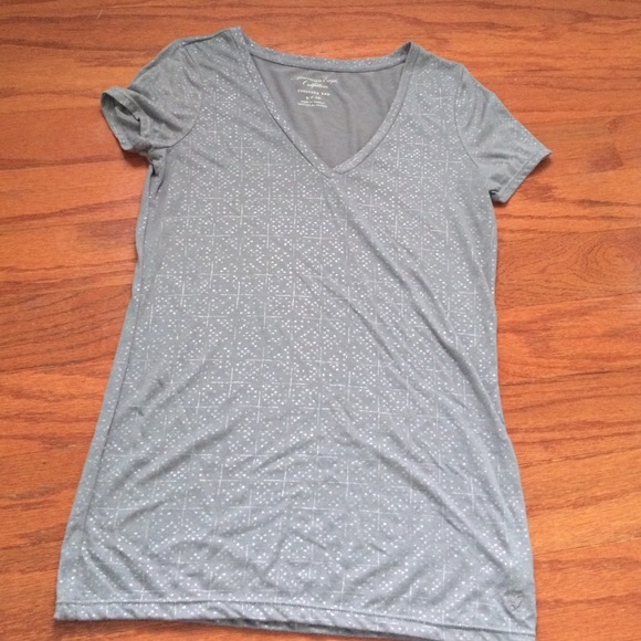 American Eagle silver embellished tee