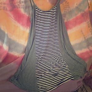 Dual-striped nightgown