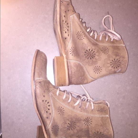 Anthropology leather boots.