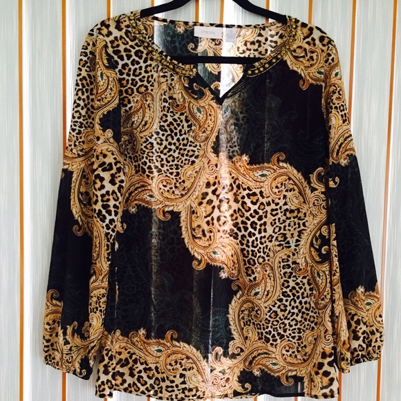 Leopard Blouse Shirt.