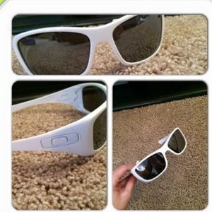White Oakley sunglasses