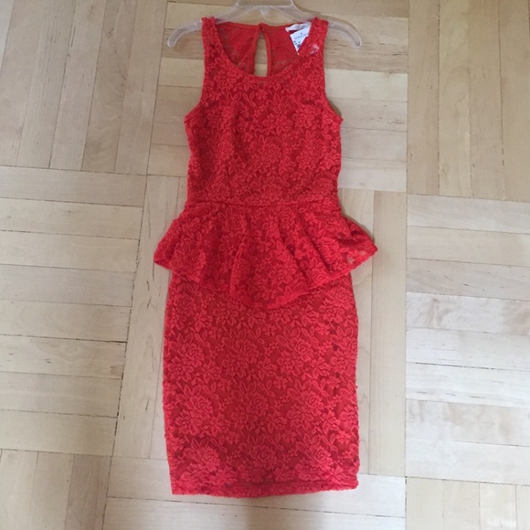 NWT LUSH Peplum Dress