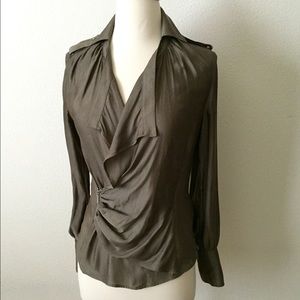 Karen Millen drape shirt size 2