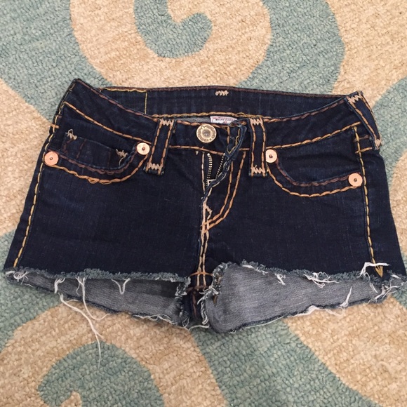 true religion jean shorts size 28