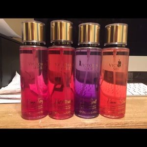 New never used 4 body sprays