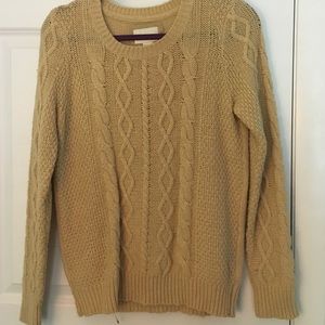 A Tan Knit Wool Forever 21 Sweater