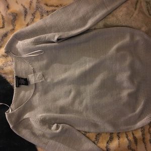 Silver sweater shirt