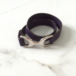 Hermes Leather Wrap Bracelet
