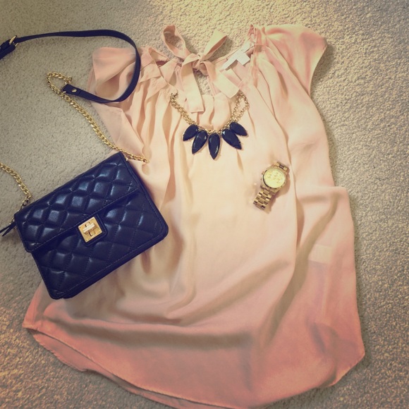 Blush pink blouse by LC Lauren Conrad