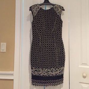 Beaded Jovani black pearl dress