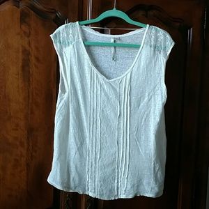 White lacy tank top