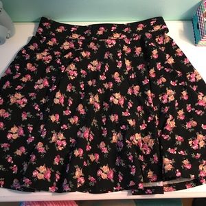 Floral Skater Skirt Forever 21