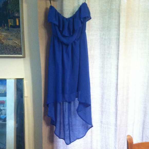 Strapless hi lo dress - Picture 1 of 3