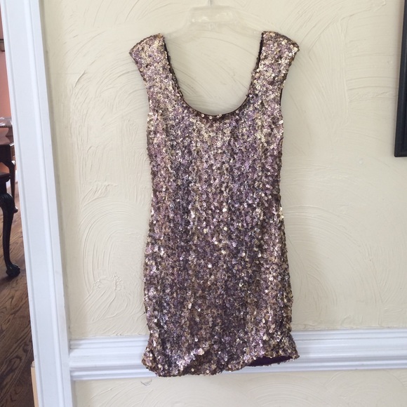 Sequin cap sleeve dress