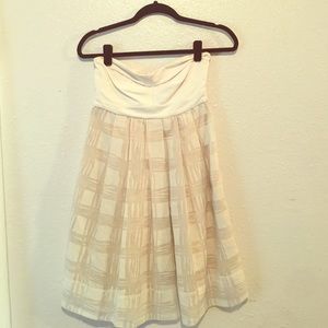 Strapless summer dress