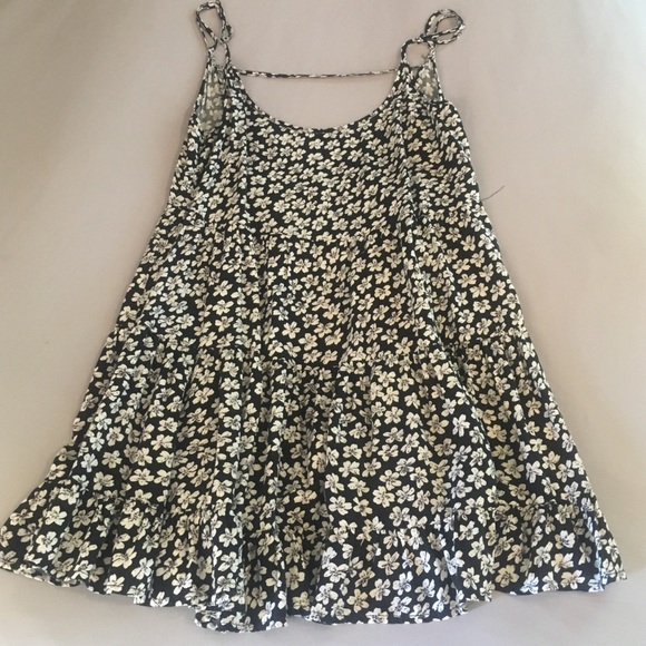 Brandy Melville black and white floral dress