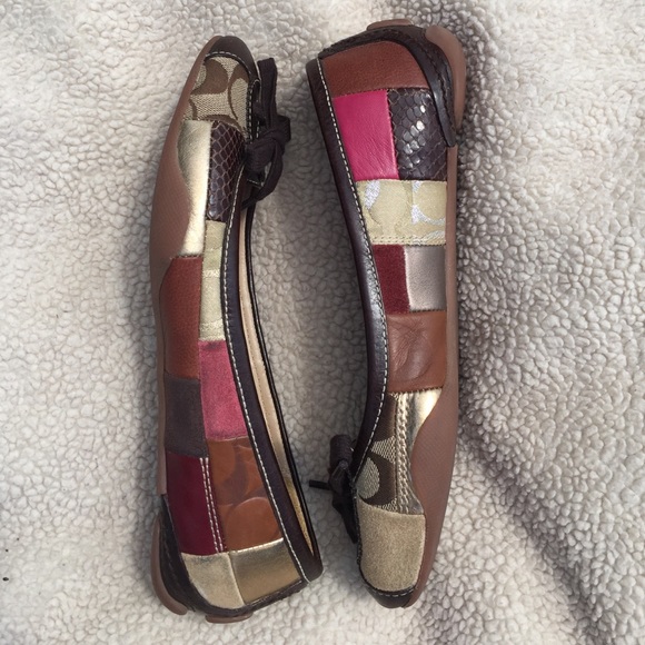 Coach Jasmine Patchwork Flats - Picture 2 of 4