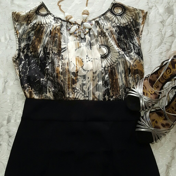 Caramel & Black ALYX Dress