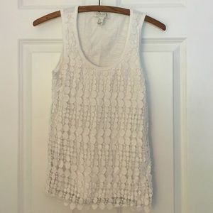 Lace Textured White Tank Forever 21