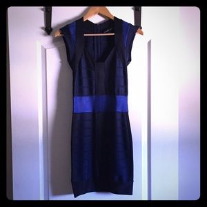 French Connection body con bandage dress