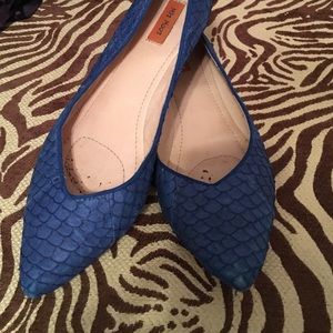 Blue flats size 10