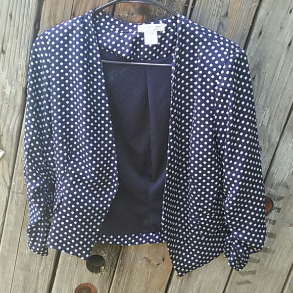 Polka dot blazer