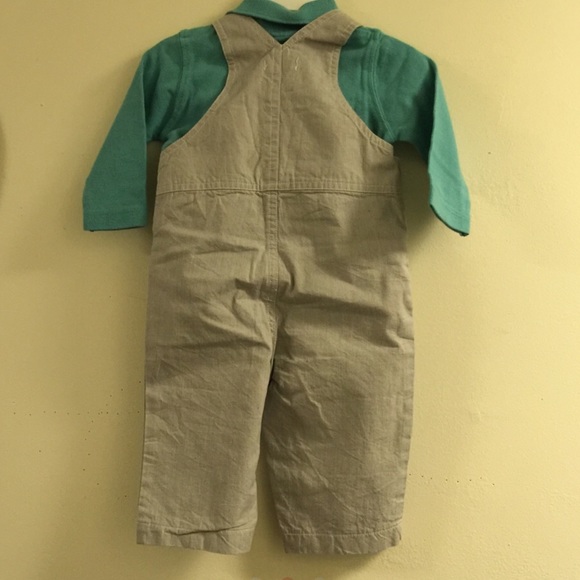 2 Pcs Set Polo Shirt and Romper Boys 6M - Picture 3 of 3