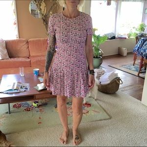 Pink Flower Summer Dress