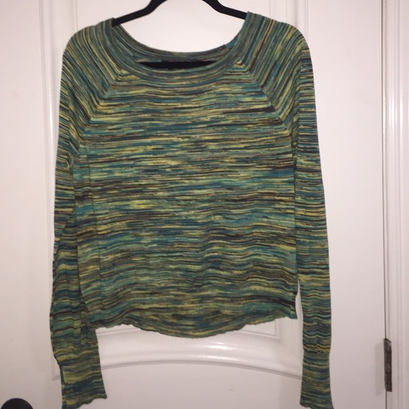 Turquoise and green long sleeve
