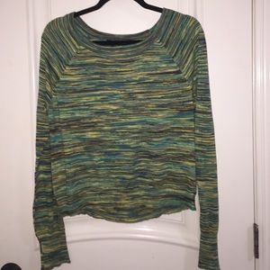 Turquoise and green long sleeve