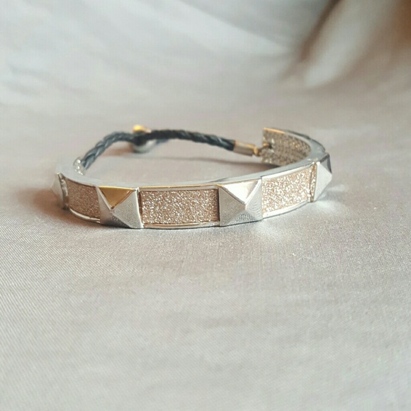 Guess? Pyramid Stud C Bangle Bracelet