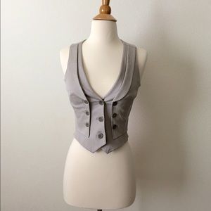 Karen Millen light gray vest sz. 2