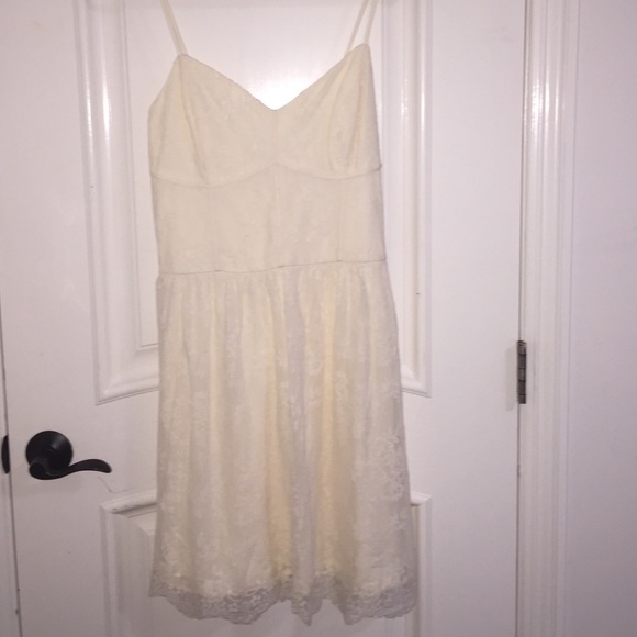 Cream lace dress
