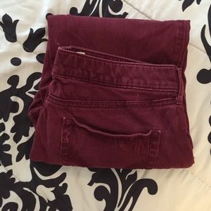 ‼️SOLD‼️ Hollister Super Skinny Maroon Pants