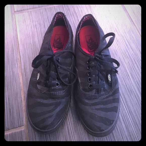 Vans Shoes - Black striped vans
